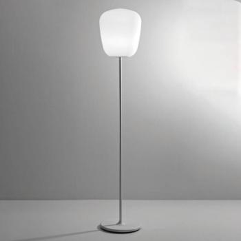 Fabbian Lumi Baka üveg állólámpa, Ø 33 cm kép