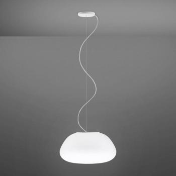 Fabbian Lumi Poga üveg függő lámpa, Ø42 cm kép