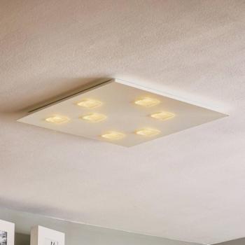Fabbian Quarter - feh. LED mennyezeti lámpa 7 égős kép