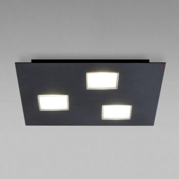 Fabbian Quarter - fek. LED mennyezeti lámpa 3 égős kép