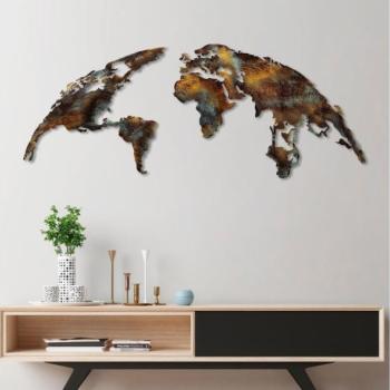  Fali dekoráció 2 db 150x59 cm bolygó fém  kép
