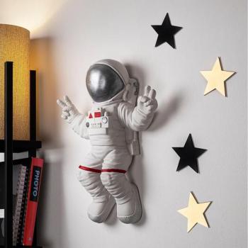  Fali dekoráció 47x35 cm astronaut ezüst  kép