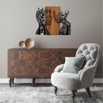  Fali dekoráció 70x58 cm Élet fái fa/fém  kép