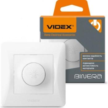 Fali kapcsoló , dimmer , sülyesztett , 230V AC , 15-600 Watt , fehér , VIDEX , BINERA kép