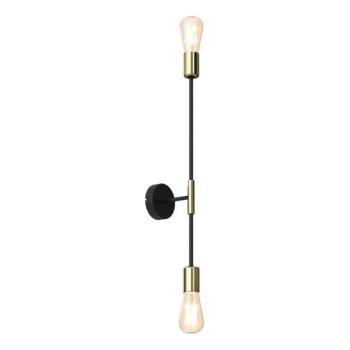  Fali lámpa FLAME 2xE27/60W/230V fekete/arany  kép