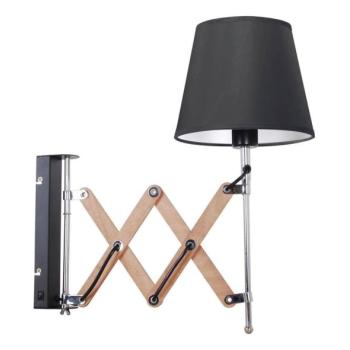  Fali lámpa MITO 1xE27/40W/230V fekete  kép