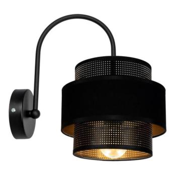  Fali lámpa NESS 1xE27/60W/230V fekete  kép