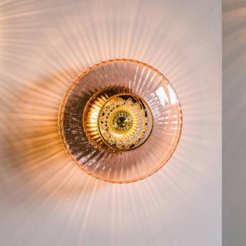 Fali lámpa New Wave Optic XL, rózsaszín, szemgolyó, dugó kép