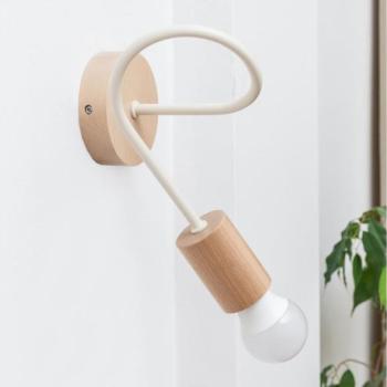  Fali lámpa OXFORD 1xE27/15W/230V fenyő/krém  kép