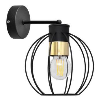 Fali lámpa STARLIGHT 1xE27/15W/230V fekete/arany  kép