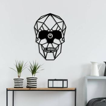 Fali lámpa W-050, fekete koponya design, lézervágás kép