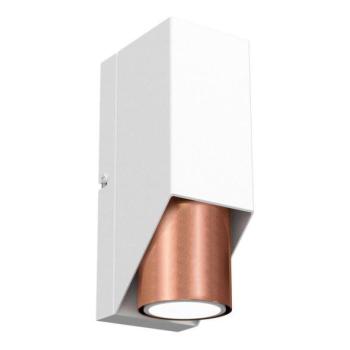  Fali lámpa WALL 1xGU10/8W/230V fehér/réz  kép