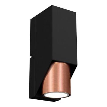  Fali lámpa WALL 1xGU10/8W/230V fekete/réz  kép