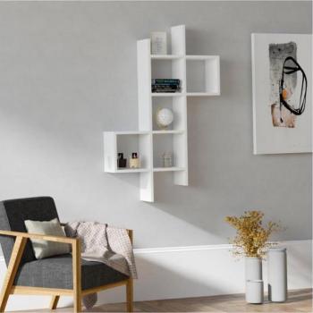  Fali polc KENO 125x78,6 cm fehér  kép