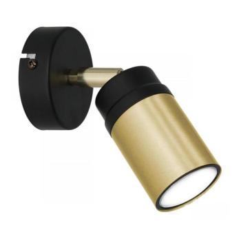  Fali spotlámpa NEST 1xGU10/8W/230V fekete/sárgaréz  kép