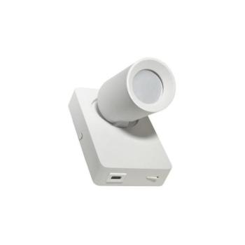  Fali spotlámpa TAFT 1xGU10/30W/230V USB fehér  kép