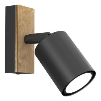  Fali spotlámpa TULON 1xGU10/8W/230V fekete/tölgy  kép