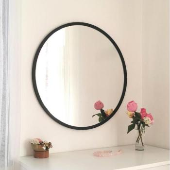  Fali tükör SIYAH átm. 60 cm fekete  kép