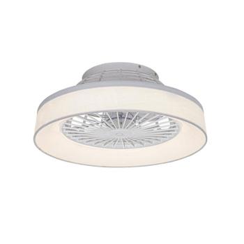 Fehér mennyezeti ventilátor csillag effektussal 47 cm LED-del, fényerőszabályzóval és távirányítóval - Emily kép