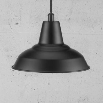 Fekete fém függő lámpa Lyne kép