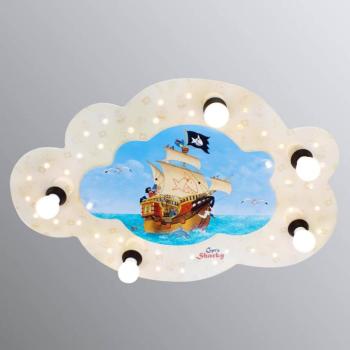 Felhő alakú mennyezeti lámpa Capt'n Sharky LED kép