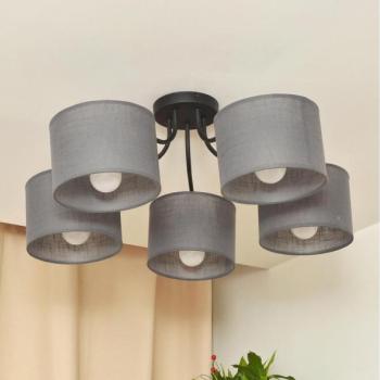  Felületre szerelhető ALBA csillár 5xE27/15W/230V szürke  kép