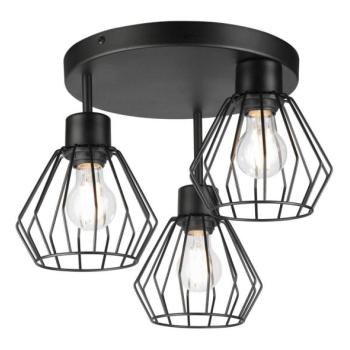  Felületre szerelhető csillár AUDREY 3xE27/60W/230V fekete  kép