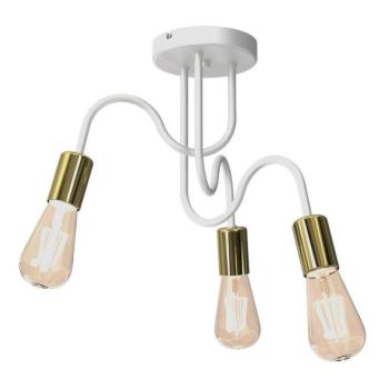  Felületre szerelhető csillár DOW 3xE27/60W/230V fehér/arany  kép