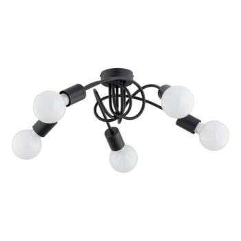  Felületre szerelhető csillár FARTA 5xE27/60W/230V fekete  kép