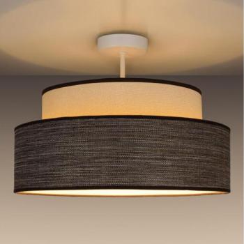  Felületre szerelhető csillár  GRACE 1xE27/60W/230V átm. 40 cm krémes/barna  kép