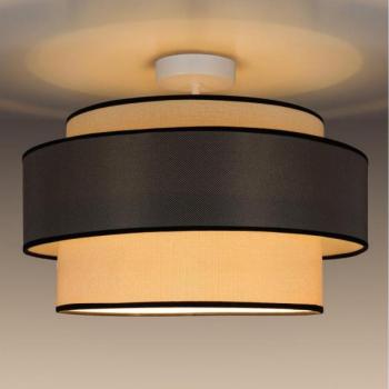  Felületre szerelhető csillár  GRACE 1xE27/60W/230V átm. 40 cm krémes/szürke  kép