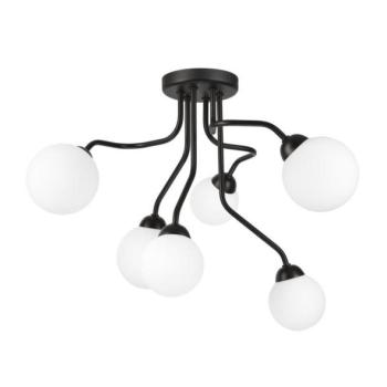  Felületre szerelhető csillár HOLLY 6xG9/5W/230V fekete  kép