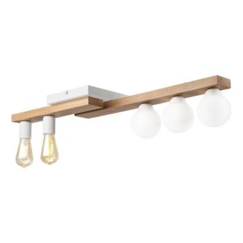  Felületre szerelhető csillár MATTE 2xE27/15W/230V + 3xG9/5W/230V fehér/tölgy  kép