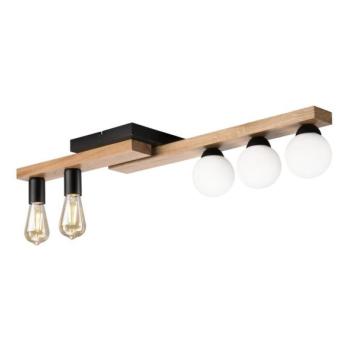  Felületre szerelhető csillár MATTE 2xE27/15W/230V + 3xG9/5W/230V fekete/tölgy  kép