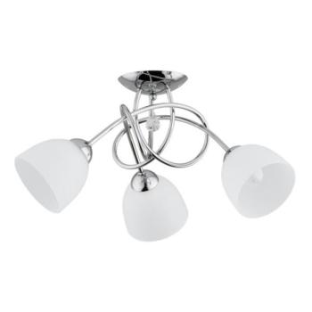  Felületre szerelhető csillár  MODENA 3xE27/60W/230V króm/fehér  kép