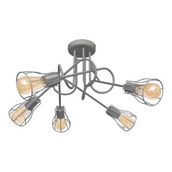  Felületre szerelhető csillár OXFORD 5xE27/15W/230V szürke  kép
