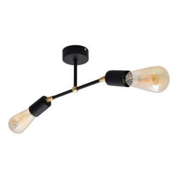  Felületre szerelhető csillár ROSETTE 2xE27/15W/230V fekete/arany  kép