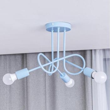 Felületre szerelt csillár OXFORD 3xE27/15W/230V kék  kép