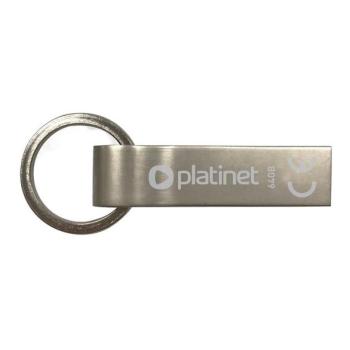  Fém vízálló Flash Disk USB 64GB króm  kép
