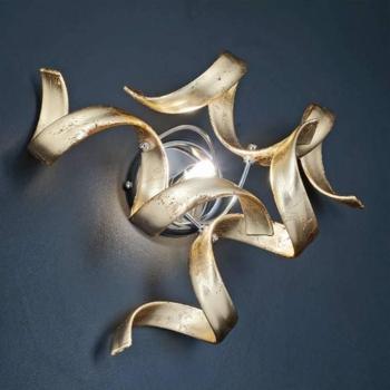 Fényes fali lámpa arany kép