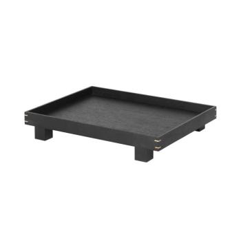 ferm LIVING Bon Small tálca, hosszúság 36 cm, fekete, fa kép