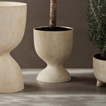 ferm LIVING Evoke Magas virágcserép, bézs, 41 l, üvegszálas, bézs kép