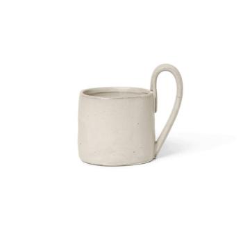 ferm LIVING Flow bögre, fehér, 360 ml, kerámia, mázas, mázas kép