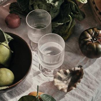 ferm LIVING Ripple borospohár, átlátszó, 270 ml, pohár, 2 db-os szett kép