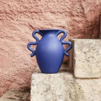 ferm LIVING Verso asztali váza, kék, magasság 27 cm, kerámia kép