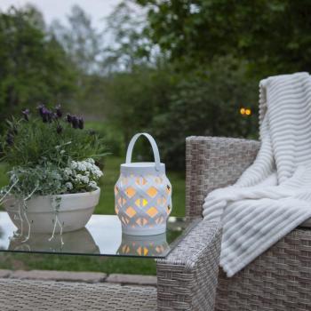 Flame Lantern LED lámpa, fehér, magasság 16 cm kép