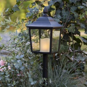Flame Lantern LED sírkőlámpa, magassága 52 cm kép