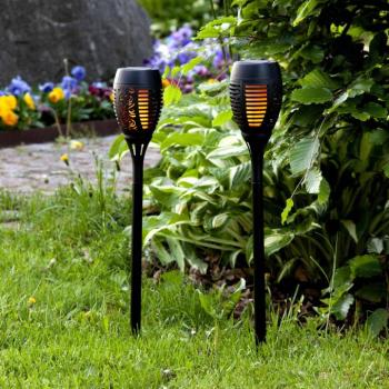 Flame LED napelemes földbe sz. lámpa, 2 db-os kép