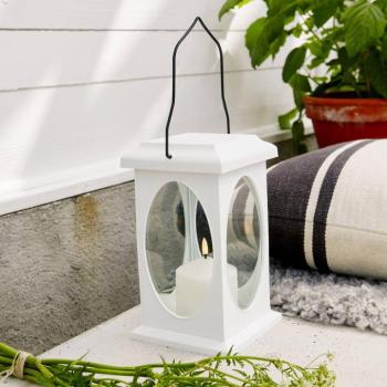 Flamme deco lámpa lámpás alakban, fehér kép