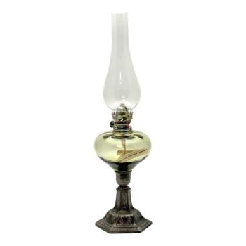 Floriánova huť Petroleumlámpa KRASOMÍRA 42 cm erdőzöld színben  kép